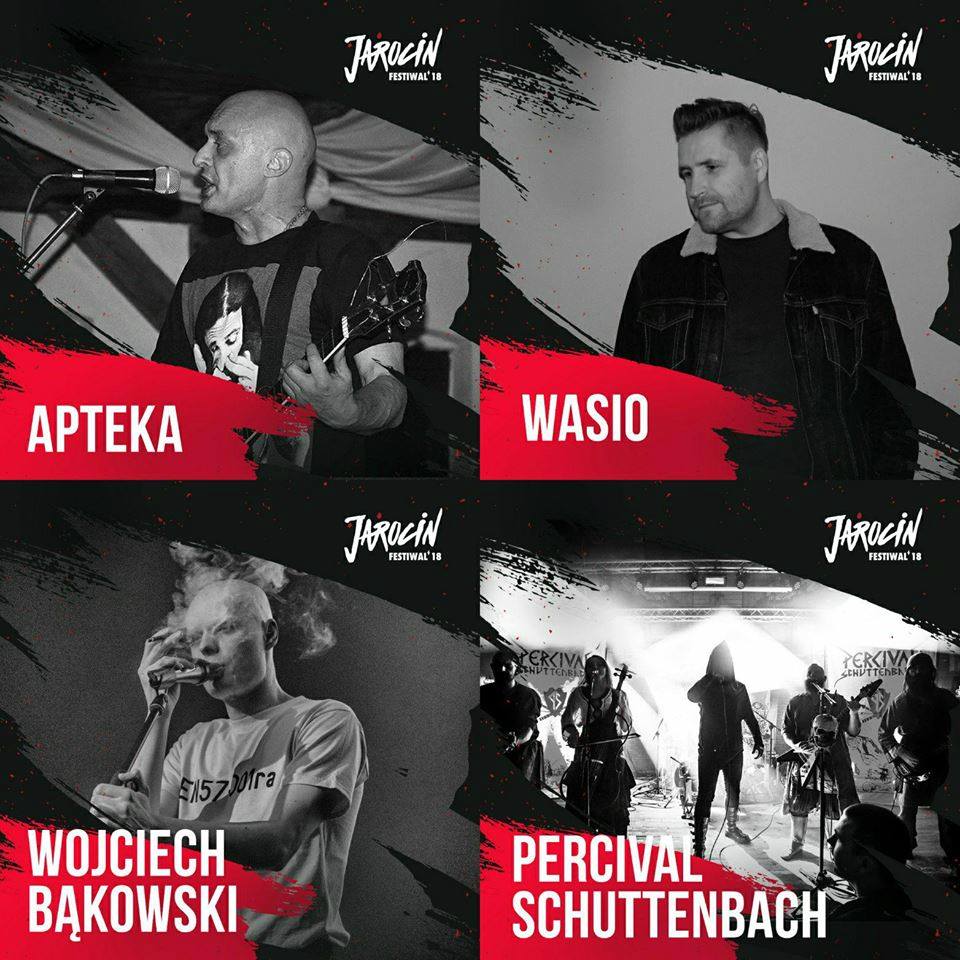 Apteka, Percival Schuttenbach, Wojciech Bąkowski i WASIO to kolejni artyści, którzy dołączają do składu Jarocin Festiwal 2018!