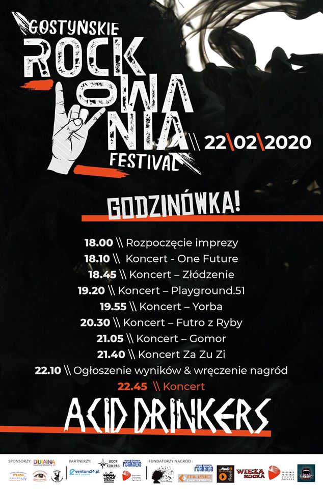 Gostyńskie Rockowania Festival 2020 już za dwadzieścia dni. Znamy line-up! :D
