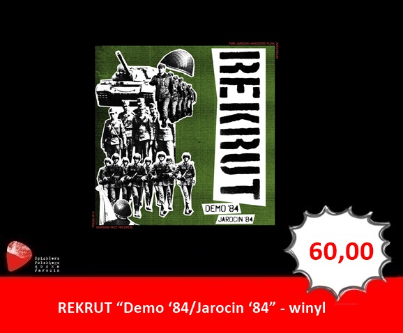 Płyta winylowa REKRUT “Demo ‘84/Jarocin ‘84” dostępna w naszym sklepie.