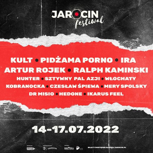 Jarocin Festiwal 2022 – kolejni artyści dołączają do line-up’u.