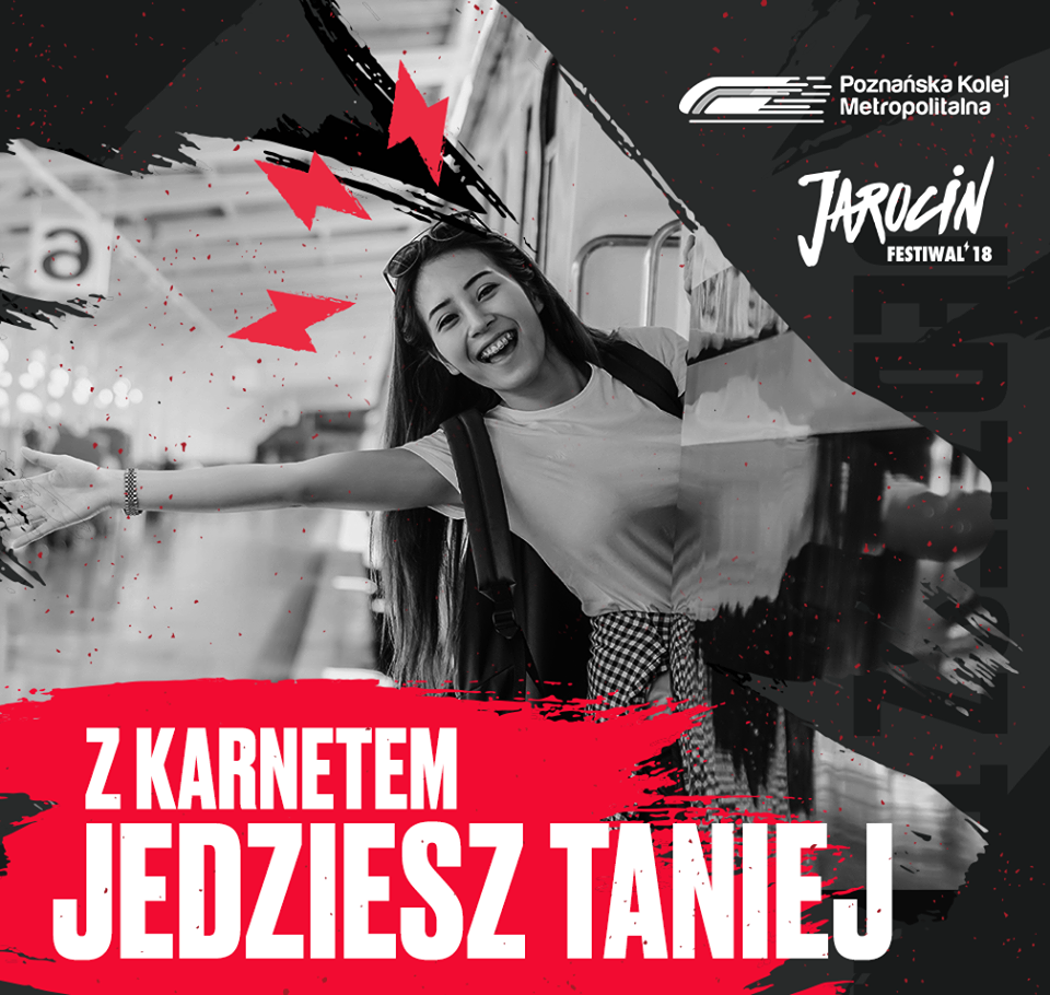 Jarocin Festiwal 2018: posiadasz karnet, jedziesz taniej Poznańską Koleją Metropolitalną!