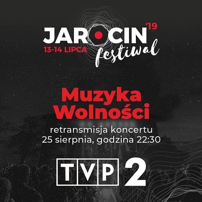 Koncert JF 2019 “Muzyka Wolności” w TVP2 (25.08.2019 r.)