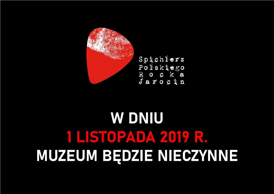 1.11.2019 r. Muzeum będzie nieczynne.