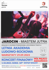 Koncert finałowy letniej akademii ludowo-rockowej w Pałacu Radolińskich.